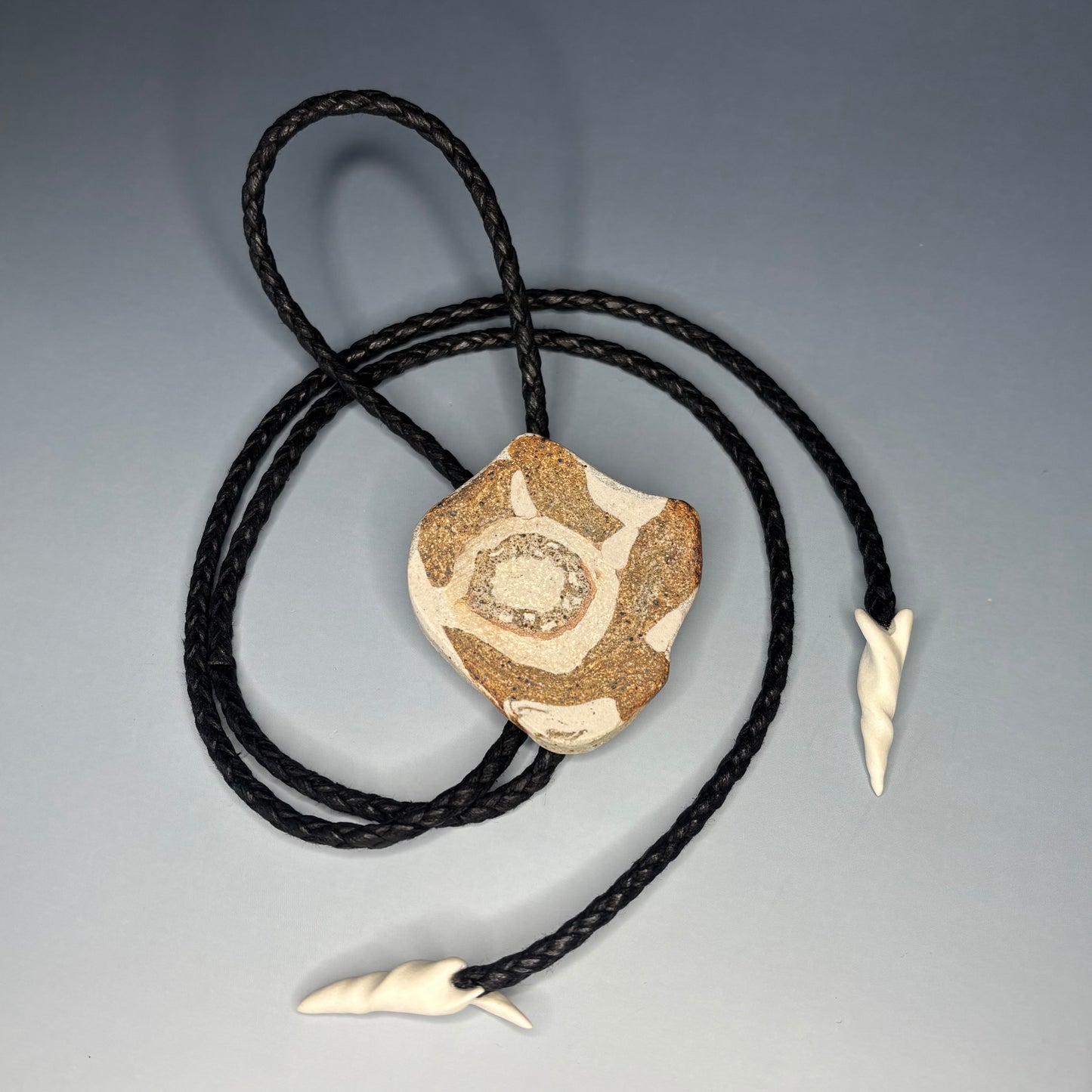 Fossilized Eye Bolo Tie